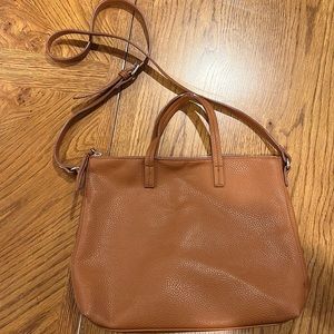 Faux leather crossbody bag